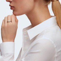  Swarovski Attract Clear Round Crystal Shoulder Ring (5032920) size 52