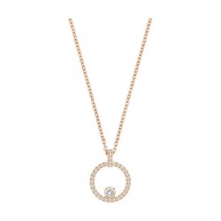 Swarovski Creativity Γυναικείο Κολιέ Γεωμετρικό Επιμετάλλωση σε ροζ χρυσαφί τόνο (5202446) Λευκό