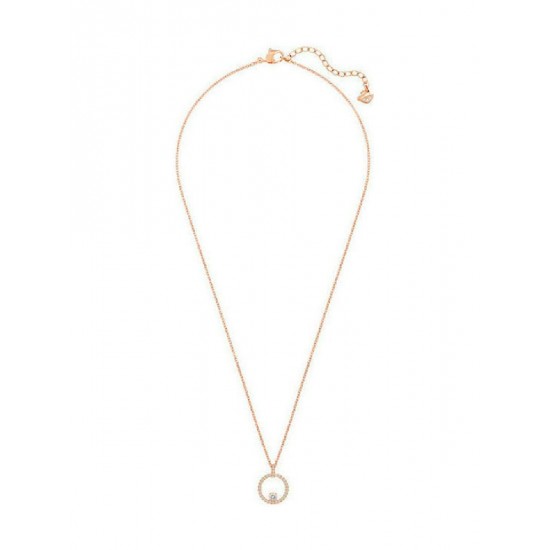 Swarovski Creativity Γυναικείο Κολιέ Γεωμετρικό Επιμετάλλωση σε ροζ χρυσαφί τόνο (5202446) Λευκό