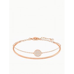 Swarovski Γυναικείο Βραχιόλι Χειροπέδα Ginger Medium Επιχρυσωμένο (5274892)