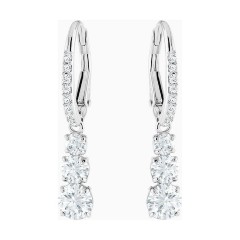 Swarovski Stilla Attract Trilogy Round Γυναικεία Σκουλαρίκια Κρεμαστά με Πέτρες (5416155)