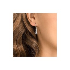 Swarovski Stilla Attract Trilogy Round Γυναικεία Σκουλαρίκια Κρεμαστά με Πέτρες (5416155)