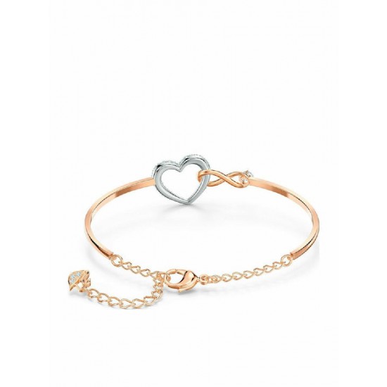 Swarovski Γυναικείο Βραχιόλι Infinity Heart Medium με σχέδιο Άπειρο (5518869)