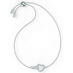 Swarovski Γυναικείο Βραχιόλι Αλυσίδα Infinity Heart Λευκό (5524421)