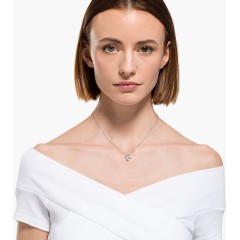 Swarovski Cluster Attract Κολιέ Επιπλατινωμένο Με Κρύσταλλα (5571077)