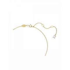 Swarovski Μενταγιόν Stilla σε Στρογγυλή Κοπή με Επιμετάλλωση σε Χρυσαφί Τόνο (5636703) Λευκό