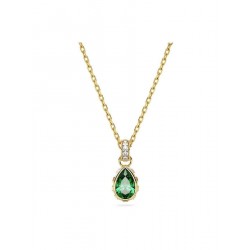 Swarovski Γυναικείο Κολιέ με σχέδιο Δάκρυ από Ατσάλι Επιχρυσωμένο (5648751)