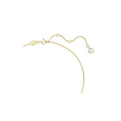 Swarovski Γυναικείο Κολιέ με σχέδιο Δάκρυ από Ατσάλι Επιχρυσωμένο (5648751)