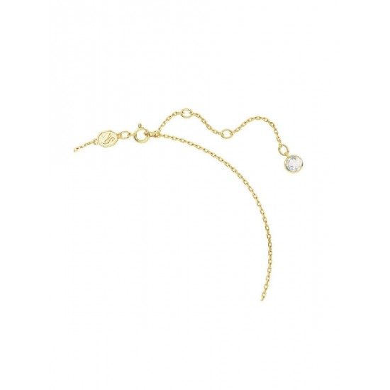 Swarovski Γυναικείο Κολιέ με σχέδιο Δάκρυ από Ατσάλι Επιχρυσωμένο (5648751)