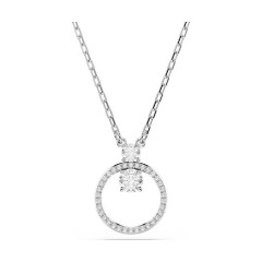 Swarovski Constella Pave Μενταγιόν με Στρογγυλή Κοπή (5692261) Λευκό με Επιμετάλλωση Ροδίου
