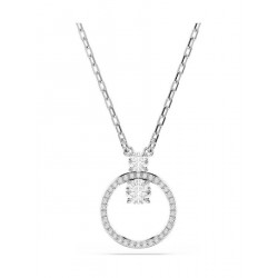 Swarovski Constella Pave Μενταγιόν με Στρογγυλή Κοπή (5692261) Λευκό με Επιμετάλλωση Ροδίου
