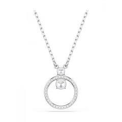 Swarovski Constella Pave Μενταγιόν με Στρογγυλή Κοπή (5692261) Λευκό με Επιμετάλλωση Ροδίου