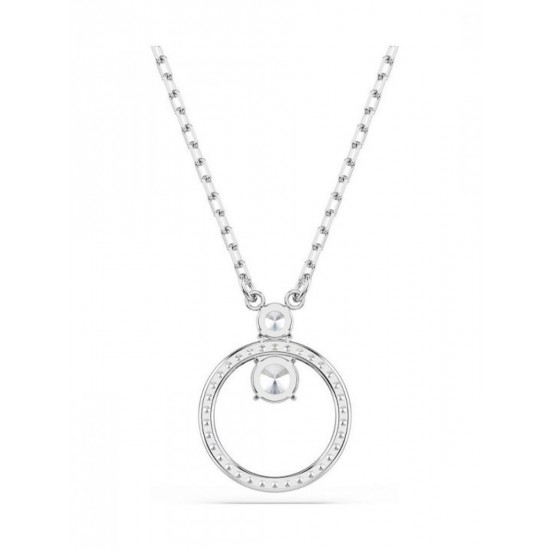 Swarovski Constella Pave Μενταγιόν με Στρογγυλή Κοπή (5692261) Λευκό με Επιμετάλλωση Ροδίου