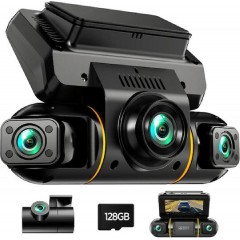 Campark 4CH Dash Camera 4πλή Κάμερα Αυτοκινήτου με Νυχτερινή Όραση, G-Sensor & 24ωρη Καταγραφή Parking (04682) Black