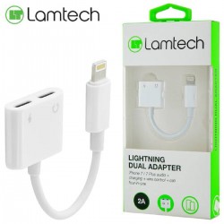 Lamtech Lightning Dual Adapter 4 in 1 (LAM020731) White