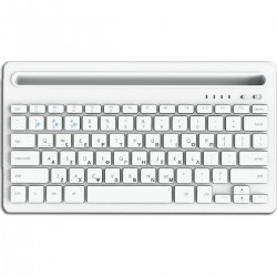 Lamtech BT 5.0 Keyboard with IPAD and mobile stand (LAM022117) GR White