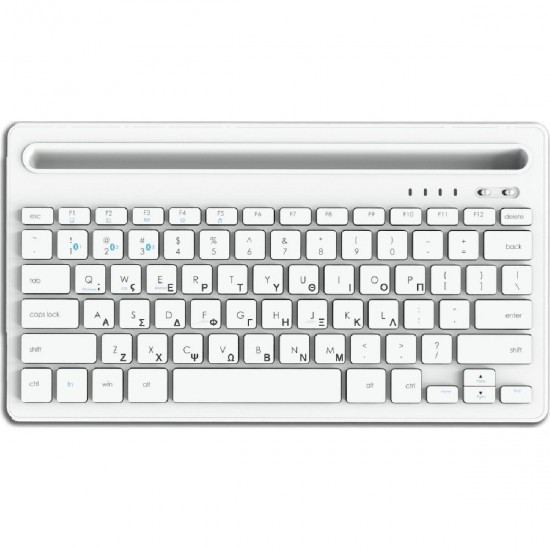 Lamtech BT 5.0 Keyboard with IPAD and mobile stand (LAM022117) GR White