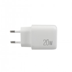 Lamtech Φορτιστής Χωρίς Καλώδιο με Θύρα USB-A και Θύρα USB-C 20W Quick Charge 3.0 / Power Delivery (LAM023527) Λευκός