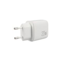 Lamtech Φορτιστής Χωρίς Καλώδιο με Θύρα USB-A και Θύρα USB-C 20W Quick Charge 3.0 / Power Delivery (LAM023527) Λευκός