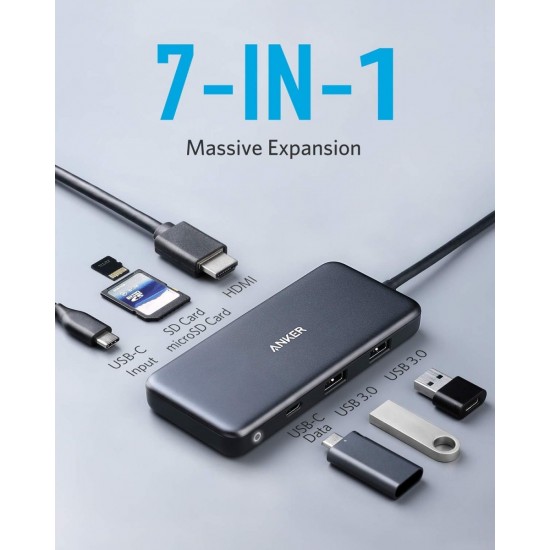 Anker 341 USB-C Hub (7-in-1) A83460A