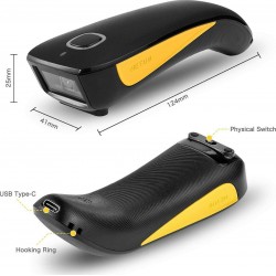 Netum Socket Scanner C750 Ασύρματο με Δυνατότητα Ανάγνωσης 2D και QR Barcodes