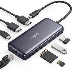 Anker Power Expand 8-in-1 USB-C Hub (A83800A1) Black