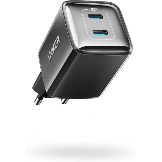 Anker 521 Nano Pro Φορτιστής Χωρίς Καλώδιο με 2 Θύρες USB-C 40W (A2038312) Μαύρος