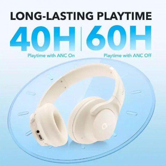 Anker Soundcore Q20i Wireless Noise Cancelling Headphones (A3004G21) White