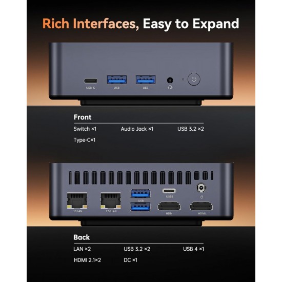 NiPoGi AM21 Mini 6900HX (Ryzen 9/16GB DDR5/512GB/OS)