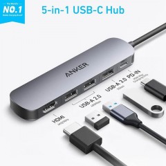 Anker USB-C Docking Station με HDMI 4K PD Μαύρο (A83570A0)