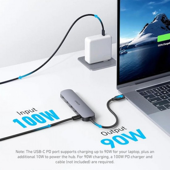 Anker USB-C Docking Station με HDMI 4K PD Μαύρο (A83570A0)