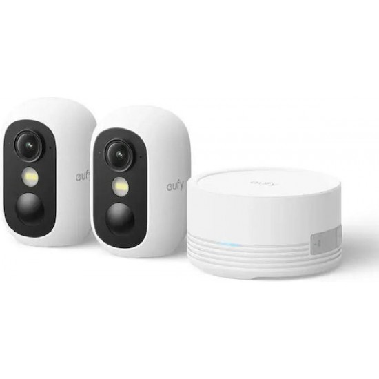 Anker Eufy C35 Color Night Vision with Control Hub 2-Cam Kit (E8110429) White