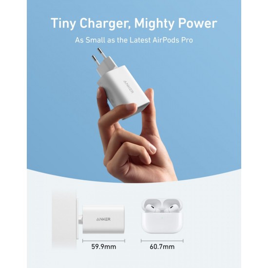 Anker Nano Charger (100W) with USB-C Cable (B2679321) White
