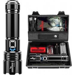 Shadowhawk Επαναφορτιζόμενος Φακός LED IP67 με Μέγιστη Φωτεινότητα 10000lm (SH-1476)