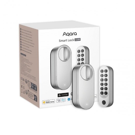 Aqara U200 Smart Retrofit Door Lock Matter Compatible Silver