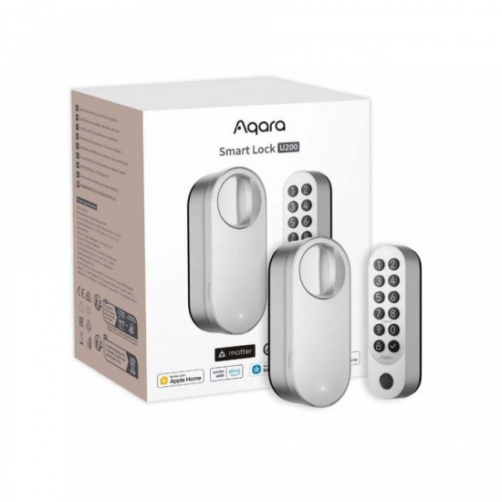 Aqara U200 Smart Retrofit Door Lock Matter Compatible Silver