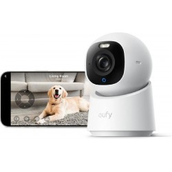Anker Eufy E30 Indoor Security Camera, 4K UHD, 360 AI, Color Night Vision (White) T8417321